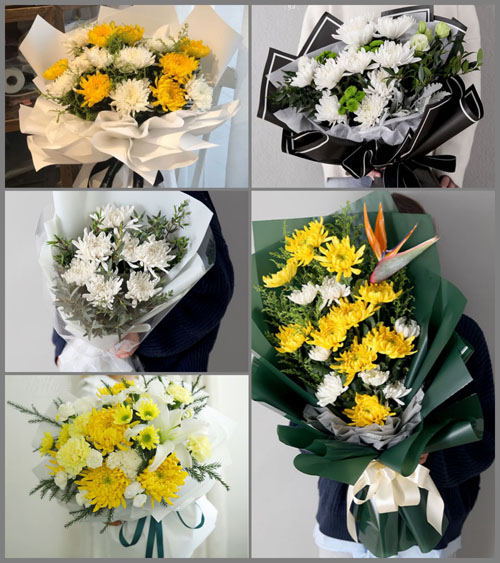 广西贵港港北区武乐镇白事花束代送